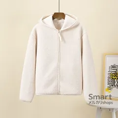 フリースジャケット レディース フード付き ジップアップ 厚手 防寒 秋冬 スウェット風 アウター M251213-6