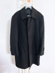 モンヴィンテージ (95) DAKS ダックス メンズ カシミア ストライプ ウール ロングコート