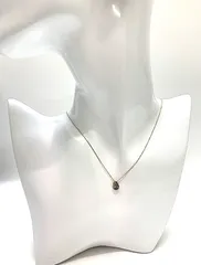 K10PG  カラーストーン 雫型 ダイヤモンド  総計  0.01ｃｔ ネックレス ペンダント  1.1ｇ  42ｃｍ ゴールド系