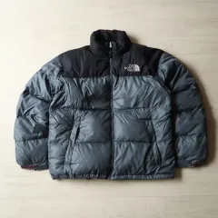THE NORTH FACE センターロゴ US ヌプシダウン グレー 700 The North Face ダウンジャケット ヌプシ グレー フード付き 【公式通販】