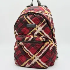 【美品】MARCJACOBS リュックサック バックパック キルティング 赤系