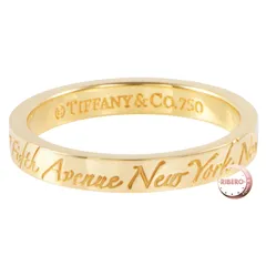 TIFFANY&Co. ティファニー ノーツ ナロー リング・指輪 11号 ゴールド【中古】