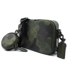 【新品】コーチ CAG00 XIF (シグネチャー カモ：グリーン系マルチ) バッグ ショルダーバッグ COACH CHARTER シグネチャー カモ プリント スリム クロスボディ ミニポーチ付き ミニ カメラバッグ 斜め掛け アウトレット メンズ