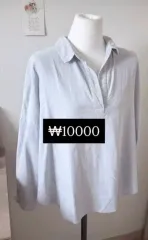 ヴィンテージ コヤ (KOYA) ヴィンテージ マル ヴィンテージ カモフラメ sm2 ライトブルー ブラウス