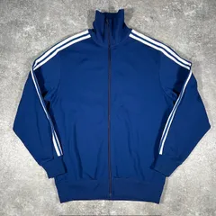 adidas アディダス 70’s トラックジャケット 西ドイツ製 ブルー ポリエステル