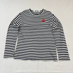 COMME des GARCONS PLAY ストライプ ロングスリーブ Tシャツ
