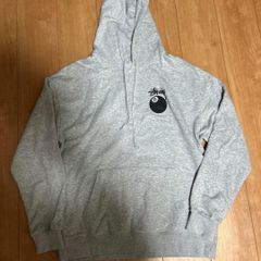 STUSSY ステューシー スウェットパーカー 8ボール バックプリント