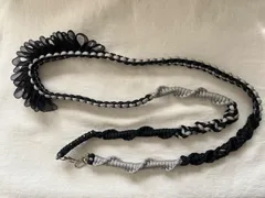 パラコード　スマホ　ショルダー　ストラップ　ハンドメイド　フリル　リボン