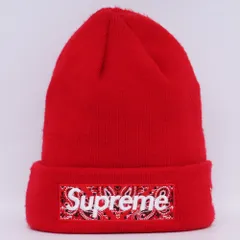 SUPREME Bandana Box Logo Beanie レッド