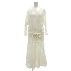 ザラウーマン ZARA WOMAN ロングワンピース フレア Vネック 麻 リネン XL /YJ