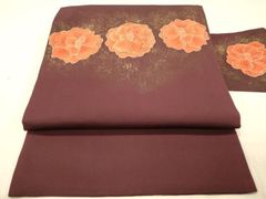 平和屋着物▽上質な紬 単衣 市松花文 正絹 逸品 DAAT4436du - メルカリ