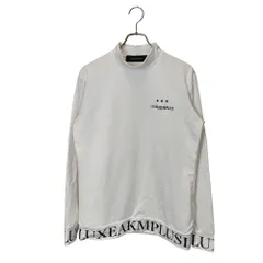 LUXEAKMPLUS リュクスエーケーエムプラス ゴルフ モックネック 長袖 シャツ L ホワイト メンズ