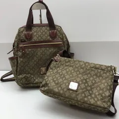 【美品】CHRISTIAN OLIVIER PARIS リュック ショルダーバッグ 2way カーキ クリスチャンオリビエ YHKY10-9966