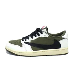 ナイキ NIKE × トラヴィス スコット Travis Scott 【 AIR JORDAN 1 RETRO LOW OG SP DM7866 200 】 リバース オリーブ スニーカー　46426