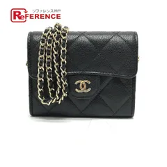 CHANEL シャネル コインケース ココマーク マトラッセ CC AP0238 キャビアスキン ブラック