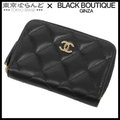 シャネル CHANEL クラシック ジップ コインパース AP0216 ブラック 黒 ゴールド金具 ラムスキン 小銭入れ 31番台 コインケース レディース 101837863