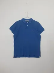 トミーヒルフィガー ブルー 半袖 ポロシャツ 1000944