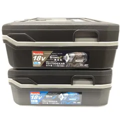マキタ makita 18V 充電式インパクトドライバ TD173DRGX TD173DGXAB 2台セット 未使用 ブルー オーセンティックブラウン 純正品 ≡DT6939