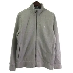 ポロ バイ ラルフローレン Polo by Ralph Lauren Ron Herman ロンハーマン ジップ ジャケット トラックジャケット ワンポイント グレー S