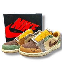25.5cm NIKE × ZION WILLIAMSON AIR JORDAN 1 LOW OG Flax and Oil Green