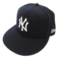 ニューエラ NEW ERA 59FIFTY ニューヨーク ヤンキース キャップ 帽子 刺繍 7 5/8 紺 ネイビー /GV