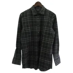 バーバリー ロンドン BURBERRY LONDON シャツ 長袖 チェック グレー M