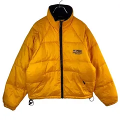 ポロジーンズラルフローレンPoloJeansRalphLaurenラグランダウンジャケットパファージャケットヘビーアウター中綿ダウンロゴ刺繍ワンポイント星条旗アメリカ国旗イエロー黄色アウトドアキャンプゴープコアアメカジvintageヴィンテージ51111