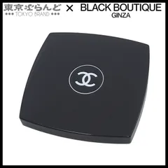 シャネル CHANEL ミロワール ドゥーブル ファセット ココマーク コンパクト ダブルミラー ブラック プラスチック 手鏡・コンパクト レディース 101822718