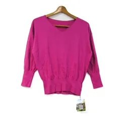 ロペ ニット セーター 7分袖 未使用 コットン100% ブランド トップス レディース 38サイズ パープル ROPE'