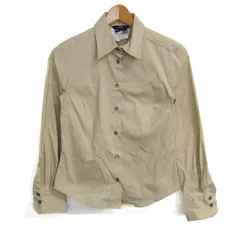 マックスマーラ 長袖シャツ ストレッチ ブランド トップス イタリア製 レディース Sサイズ ベージュ MAX MARA 【中古】のサムネイル