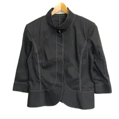ピエールカルダン ブルゾン ジャケット ストレッチ ブランド アウター 日本製 黒 レディース 38サイズ ブラック Pierre Cardin 【中古】のサムネイル