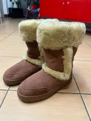 スウェードファーブーツ (レディース)