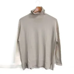 アンフィーロ ニット セーター 長袖 ブランド トップス レディース Mサイズ ベージュ UNFILO 【中古】