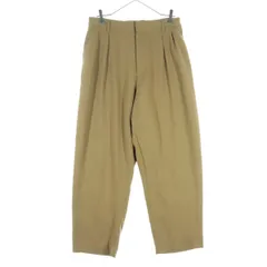 美品 WYM ウィム ワイド テーパードパンツ M ブラウン レディース 古着