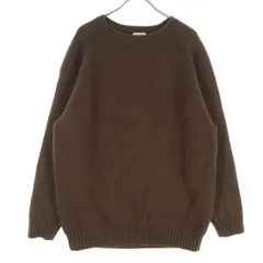 Steven Alan スティーブンアラン 長袖 クルーネック ニット XL ブラウン メンズ 古着