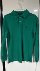 ポロ ラルフローレン 長袖 カラーTシャツ グリーン M