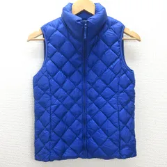 U■ユニクロ/UNIQLO ウルトラライトダウンベスト【S】青/LADIES/F8【中古】■