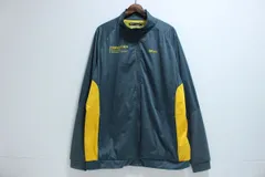 SRIXON スリクソン byデサント ジャケット ブルゾン ジャージ ロゴプリント ゴルフウェア グレー ネイビー イエロー 3Lサイズ 12-F142/1/TC
