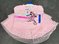 新品 DISNEY ディズニー ミニーマウス 子供服 キッズ サイズ7 身長115～125cm程度  セットアップ サイズ6 ピンク 20284 / 302286 在★9