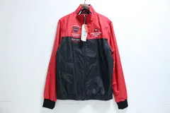 【未使用保管品】 le coq sportif ルコックスポルティフ ゴルフ 2WAYジップジャケット レッド ブラック LLサイズ 12-F150/1/TC