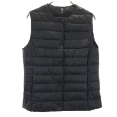 美品 UNIQLO ユニクロ ウルトラライトコンパクト ダウンベスト M ブラック レディース 古着