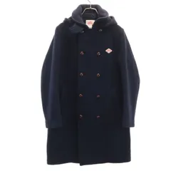 Danton ダントン URBAN RESEARCH アーバンリサーチ 別注 コート 38 ネイビー くるみボタン レディース 古着