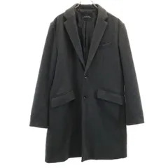 nano universe ナノユニバース チェスターコート M グレー メンズ 古着
