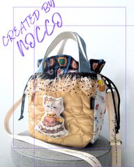 No.31 【DENIM❌帆布👖 半月型ハーフムーン🌙BAG❤️☆ポーチ&チャーム