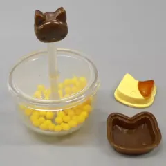 【中古】トレーディングフィギュア 1. にゃんこプリンセット 「にゃんこキッチン ミケ猫バージョン」