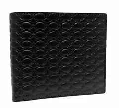 未使用 ヴィヴィアンウエストウッド ラウンドファスナー 型押し モノグラムオーブ ORB レザー 二つ折り 財布 ブラック 黒 VWK064 財布 メンズ 紳士用 VivienneWestwood 