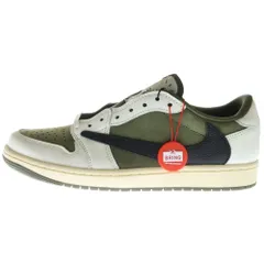 NIKE (ナイキ) ×TRAVIS SCOTT AIR JORDAN 1 LOW OG SP Reverse Olive DM7866-200 トラヴィススコット エアジョーダン1 リバースオリーブ ローカットスニーカー US9/27cm