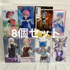 未開封 リゼロ GLITTER&GLAMOURS 他 フィギュア 8個セット SFQ350 c107