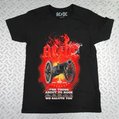 【アウトレット】オフィシャル バンドTシャツ AC/DC FTATR 40th Flaming ブラック 黒 Sサイズのサムネイル