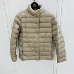 A【レディース】ユニクロ ウルトラライトダウンジャケット ベージュ М